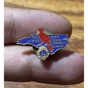 Lions International Club North Carolina Over 13,000 Tarheels Serving Pin Lapel